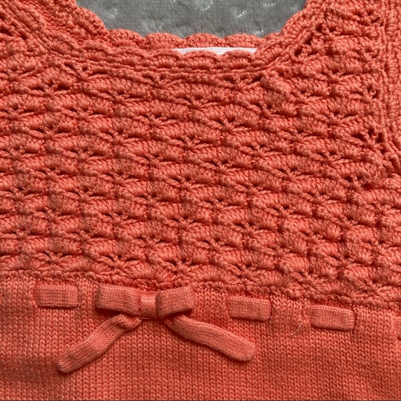 Janie and Jack Knit Salmon Tank Top! - Picture 2 of 6